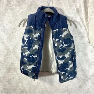 Calvin klein jeans navy camo puffer vest size 5
